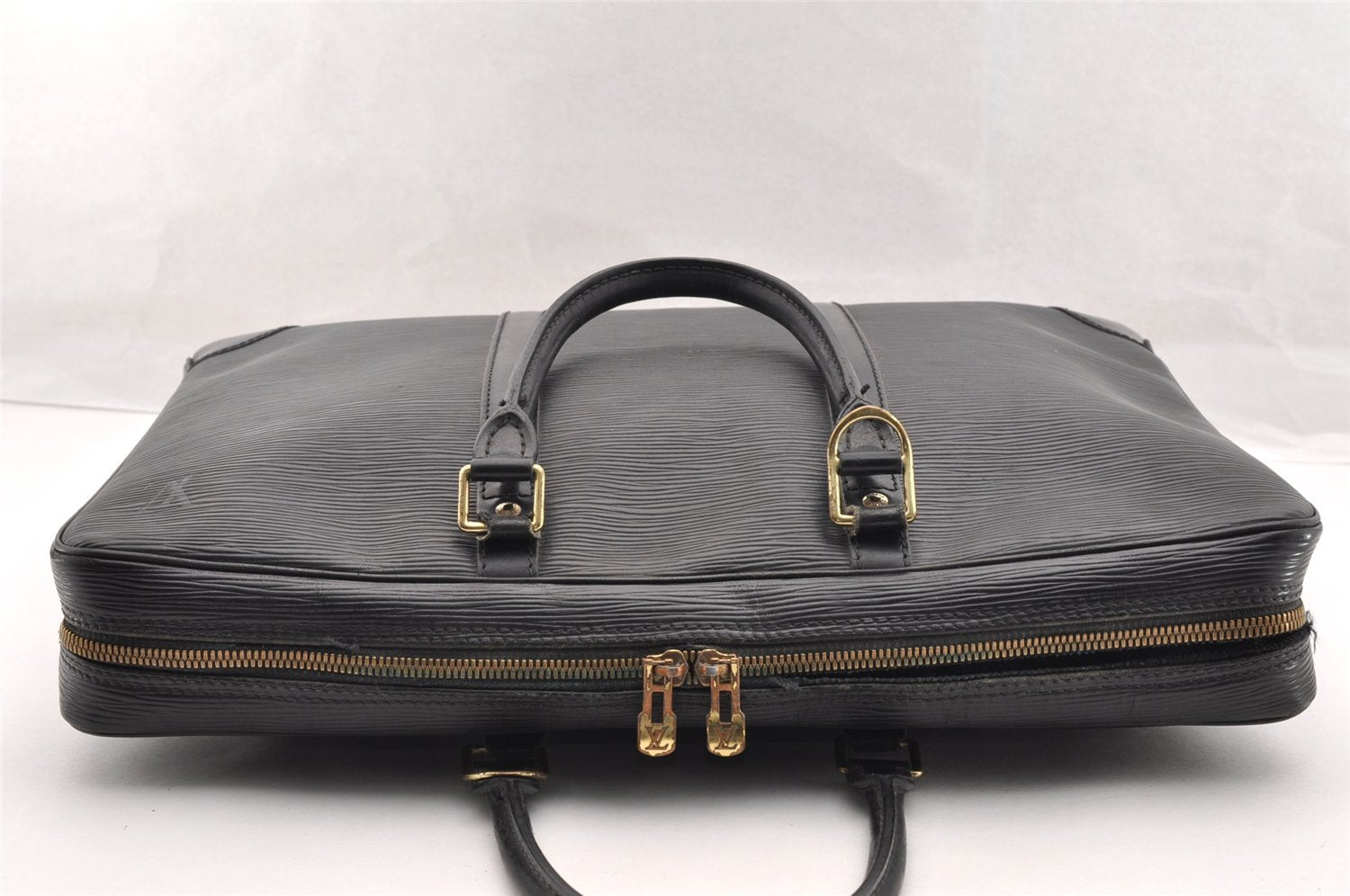 Auth Louis Vuitton Epi Porte Documents Voyage Briefcase M59162 Black Junk 5204I