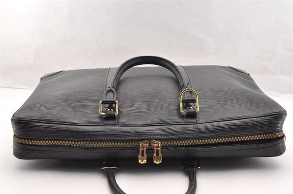 Auth Louis Vuitton Epi Porte Documents Voyage Briefcase M59162 Black Junk 5204I