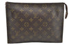 Auth Louis Vuitton Monogram Poche Toilette 26 Cosmetics Pouch Old Model LV 5205I