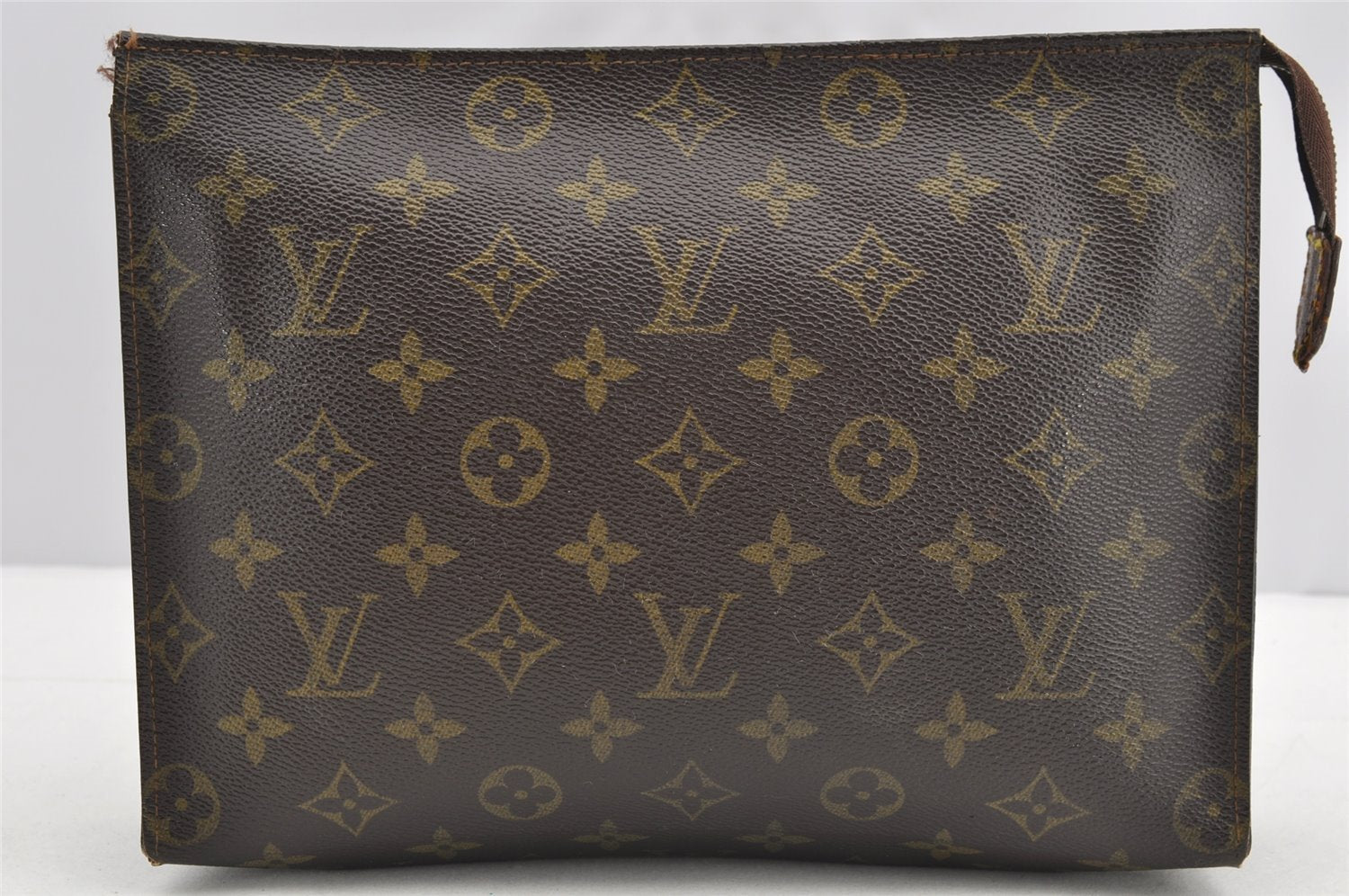Auth Louis Vuitton Monogram Poche Toilette 26 Cosmetics Pouch Old Model LV 5205I