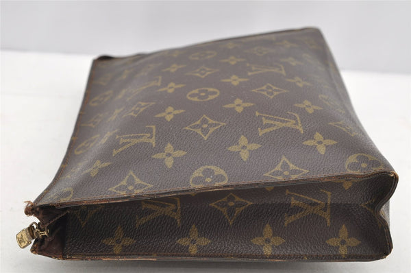 Auth Louis Vuitton Monogram Poche Toilette 26 Cosmetics Pouch Old Model LV 5205I