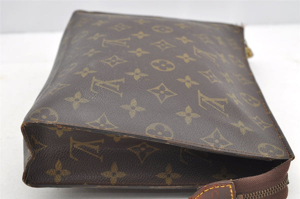 Auth Louis Vuitton Monogram Poche Toilette 26 Cosmetics Pouch Old Model LV 5205I