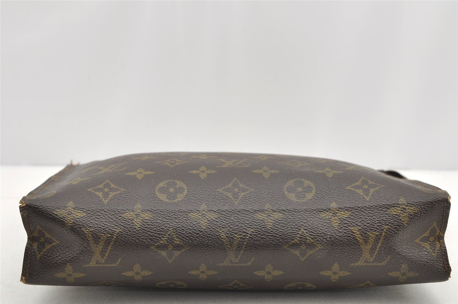 Auth Louis Vuitton Monogram Poche Toilette 26 Cosmetics Pouch Old Model LV 5205I