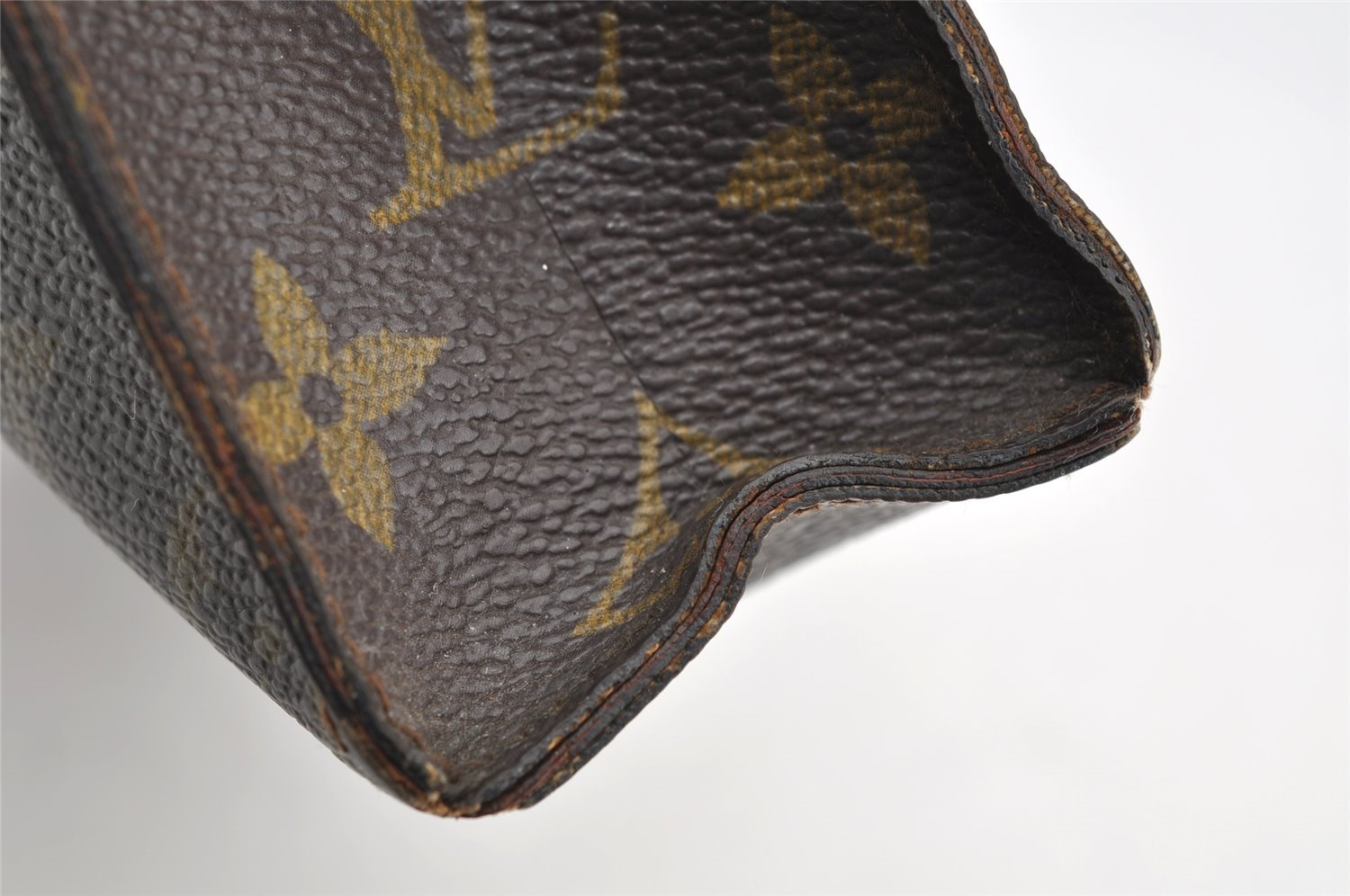 Auth Louis Vuitton Monogram Poche Toilette 26 Cosmetics Pouch Old Model LV 5205I