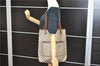 Authentic GUCCI Web Sherry Line Shoulder Tote Bag PVC Leather Brown 5206C