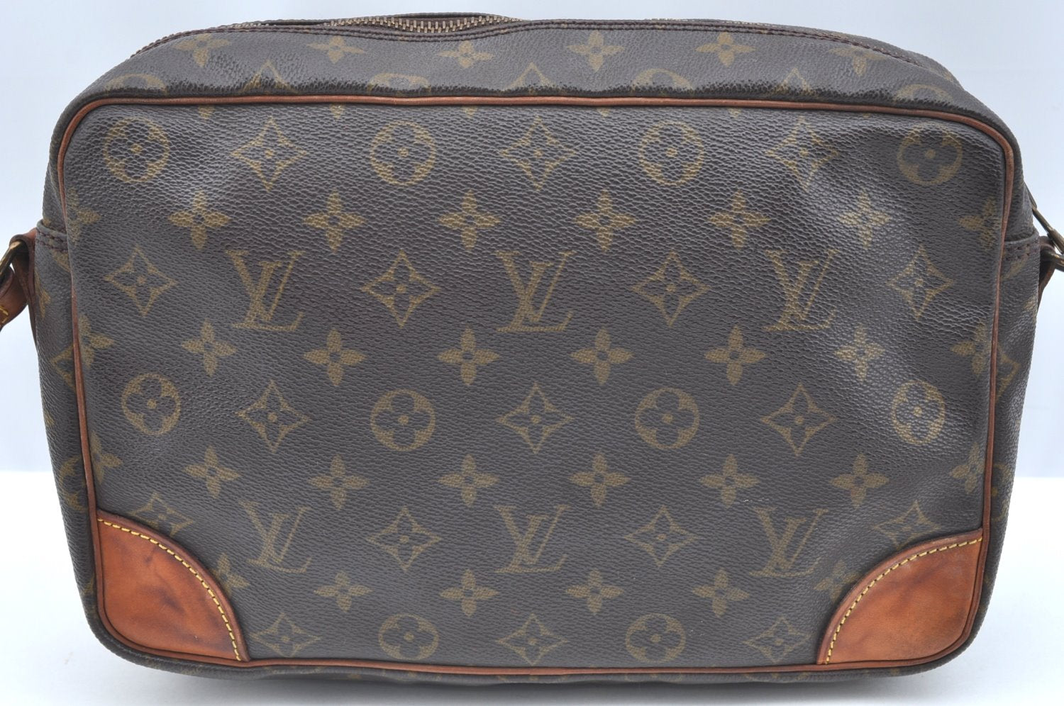 Authentic Louis Vuitton Monogram Trocadero 30 Shoulder Cross Bag M51272 LV 5206F