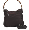 Authentic GUCCI Bamboo 2Way Shoulder Hand Bag Purse Nylon Leather Wine Red 5206I