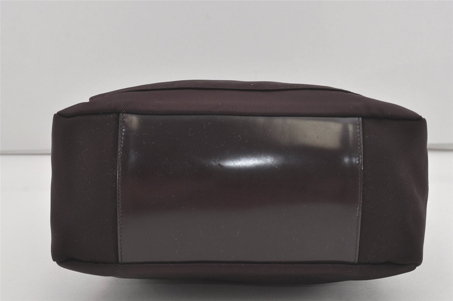 Authentic GUCCI Bamboo 2Way Shoulder Hand Bag Purse Nylon Leather Wine Red 5206I