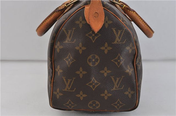 Authentic LOUIS VUITTON Monogram Speedy 25 Hand Bag M41528 LV 5207C