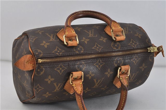 Authentic LOUIS VUITTON Monogram Speedy 25 Hand Bag M41528 LV 5207C