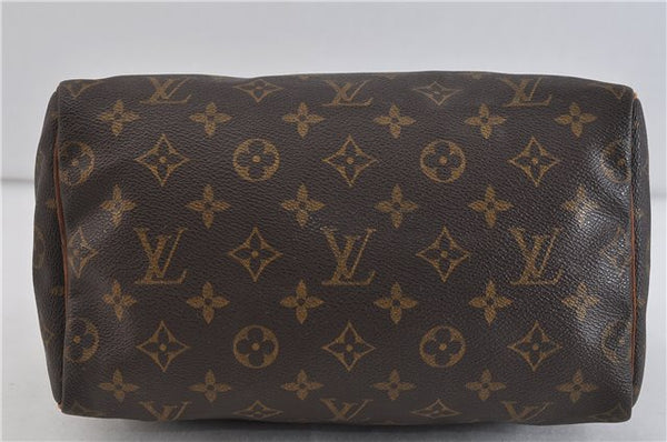 Authentic LOUIS VUITTON Monogram Speedy 25 Hand Bag M41528 LV 5207C