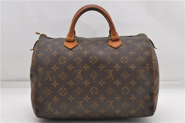 Authentic Louis Vuitton Monogram Speedy 30 Hand Boston Bag Purse M41526 LV 5207D