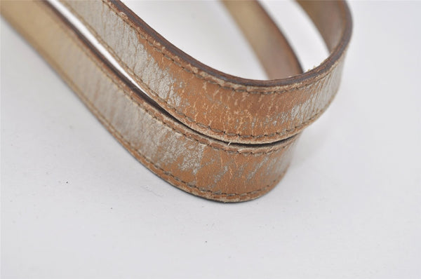 Authentic GUCCI Vintage Tote Bag GG Canvas Leather 0021099 Light Blue 5207I