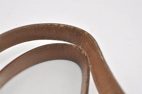 Authentic GUCCI Vintage Tote Bag GG Canvas Leather 0021099 Light Blue 5207I