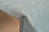 Authentic GUCCI Vintage Tote Bag GG Canvas Leather 0021099 Light Blue 5207I