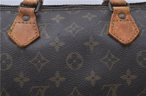 Authentic Louis Vuitton Monogram Speedy 35 Hand Boston Bag M41524 LV 5208D