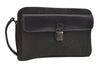 Authentic GUCCI Vintage Clutch Hand Bag Purse Nylon Leather 108844 Black 5208I