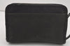 Authentic GUCCI Vintage Clutch Hand Bag Purse Nylon Leather 108844 Black 5208I