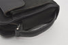 Authentic GUCCI Vintage Clutch Hand Bag Purse Nylon Leather 108844 Black 5208I