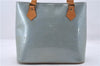 Authentic Louis Vuitton Vernis Houston Shoulder Bag Light Blue M91218 LV 5211D