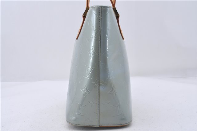 Authentic Louis Vuitton Vernis Houston Shoulder Bag Light Blue M91218 LV 5211D