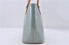 Authentic Louis Vuitton Vernis Houston Shoulder Bag Light Blue M91218 LV 5211D