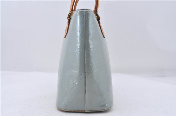 Authentic Louis Vuitton Vernis Houston Shoulder Bag Light Blue M91218 LV 5211D