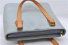 Authentic Louis Vuitton Vernis Houston Shoulder Bag Light Blue M91218 LV 5211D