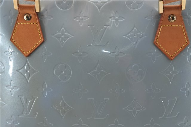 Authentic Louis Vuitton Vernis Houston Shoulder Bag Light Blue M91218 LV 5211D