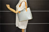 Authentic Louis Vuitton Vernis Houston Shoulder Bag Light Blue M91218 LV 5211D