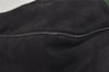 Authentic GUCCI Web Sherry Line Shoulder Bag Purse Canvas Leather Black 5211I