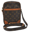 Authentic Louis Vuitton Monogram Danube Shoulder Cross Bag M45266 LV Junk 5212D