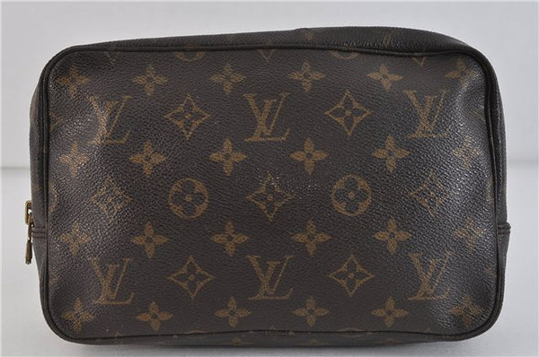 Auth LOUIS VUITTON Monogram Trousse Toilette 23 Clutch Hand Bag M47524 LV 5213C