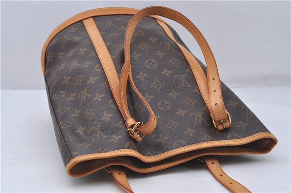 Authentic Louis Vuitton Monogram Bucket GM Shoulder Bag M42236 LV 5213D