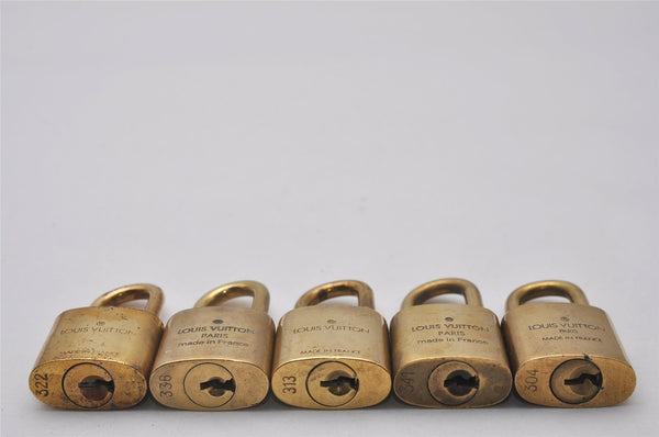 Authentic Louis Vuitton Padlock Gold 10Set LV 5215I