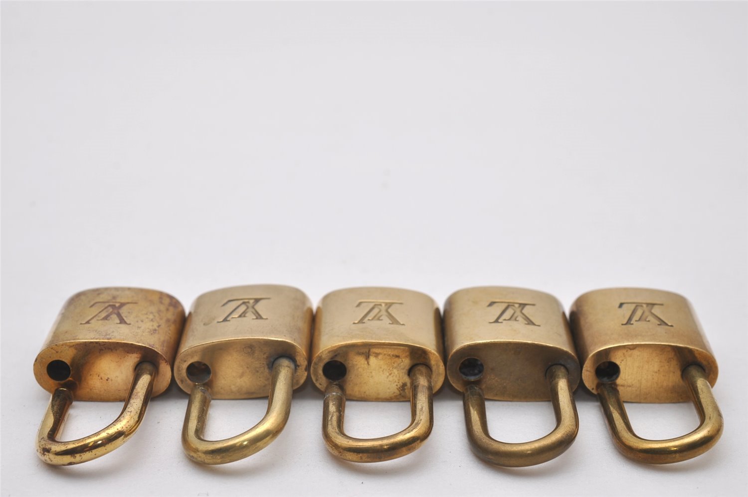 Authentic Louis Vuitton Padlock Gold 10Set LV 5215I