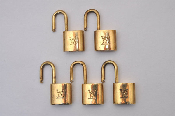 Authentic Louis Vuitton Padlock Gold 10Set LV 5215I