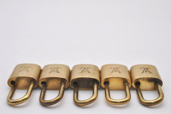 Authentic Louis Vuitton Padlock Gold 10Set LV 5215I