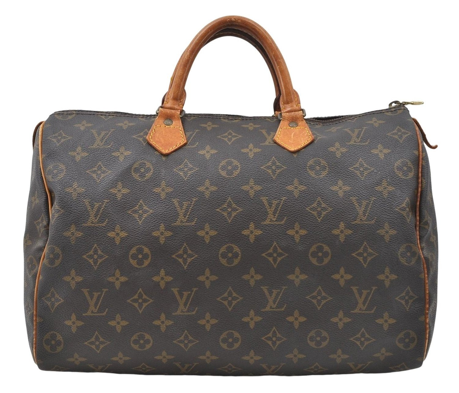 Authentic Louis Vuitton Monogram Speedy 35 Hand Boston Bag M41524 LV 5216D