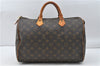 Authentic Louis Vuitton Monogram Speedy 35 Hand Boston Bag M41524 LV 5216D