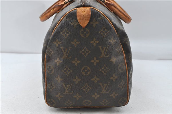 Authentic Louis Vuitton Monogram Speedy 35 Hand Boston Bag M41524 LV 5216D