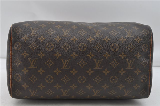 Authentic Louis Vuitton Monogram Speedy 35 Hand Boston Bag M41524 LV 5216D