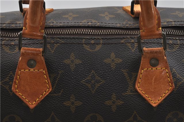 Authentic Louis Vuitton Monogram Speedy 35 Hand Boston Bag M41524 LV 5216D