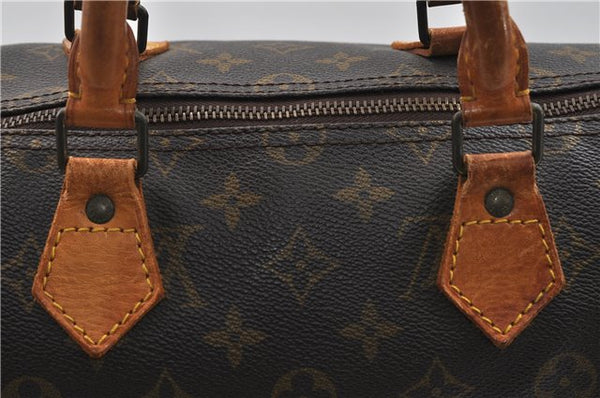 Authentic Louis Vuitton Monogram Speedy 35 Hand Boston Bag M41524 LV 5216D