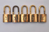 Authentic Louis Vuitton Padlock Gold 10Set LV 5216I