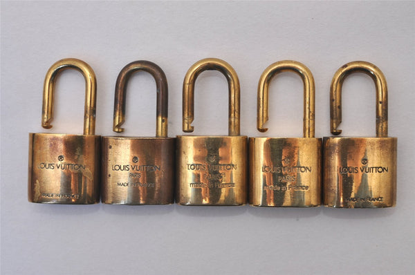 Authentic Louis Vuitton Padlock Gold 10Set LV 5216I