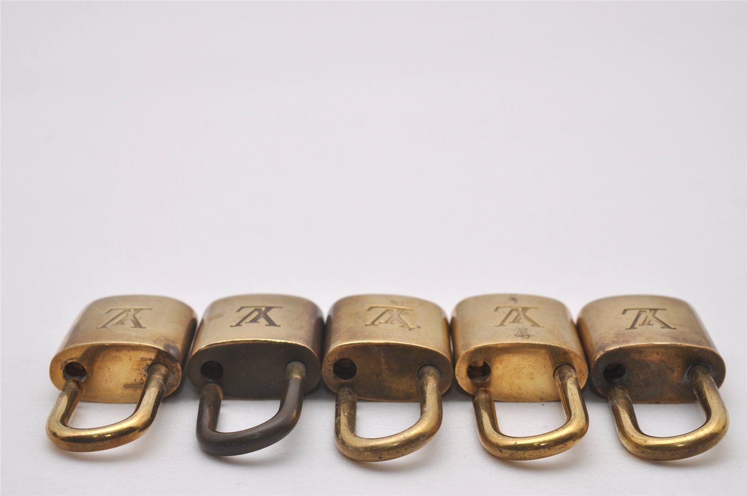 Authentic Louis Vuitton Padlock Gold 10Set LV 5216I