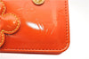 Auth Louis Vuitton Vernis Flower Lexington Hand Bag Pouch Orange M92247 LV 5217D