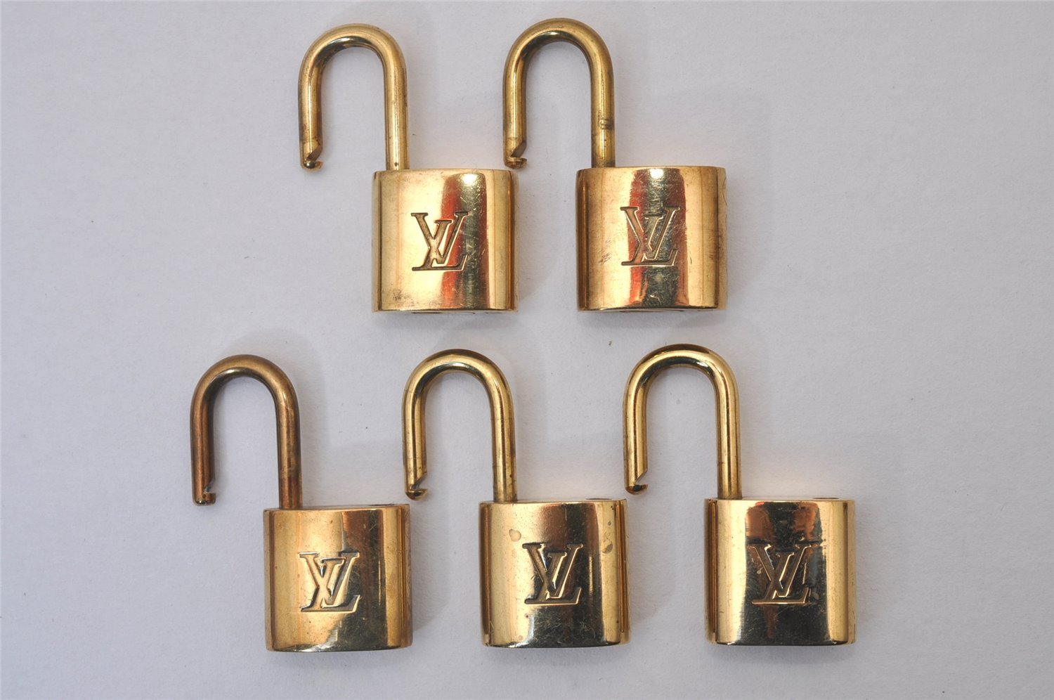 Authentic Louis Vuitton Padlock Gold 10Set LV 5217I