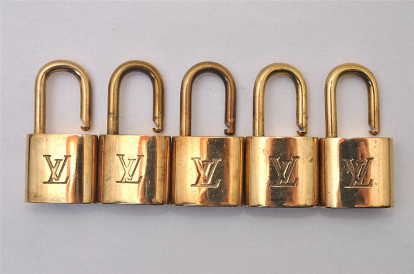 Authentic Louis Vuitton Padlock Gold 10Set LV 5217I